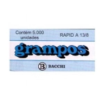 Grampo Rapid 13/8 Galvanizado Bacchi c/5000 Unid