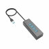 Hub 4 Portas USB 3.0 Preto Letron 74402