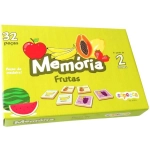 Jogo da Memória Madeira 32 Peças MDF Frutas Sopecca M303