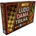 Jogo de Tabuleiro 3 Jogos Ludo / Dama / Trilha Pais e Filhos 2801.1