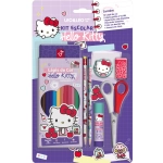 Kit Escolar Lapis de Cor 12 Cores Hello Kitty 18 Peças Leo & Leo 71616