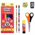 Kit Escolar Lapis de Cor 12 Cores Looney Tunes 18 Peças Leo & Leo 71620