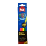 Lápis de Cor 06 Cores Triangular Tris Mega Soft Color Neon 603483