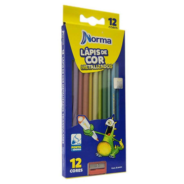 lapis de cor metalico - comprar lapis de cor metalico - papelaria grafitte  - Papelaria Grafitte