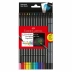 Lápis de Cor SuperSoft 12 Cores Faber Castell Redondo + 2 Lápis Preto 120712SOFT+ 2