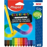 Lápis de Cor 12 Cores Triangular Infinito Maped Color Peps Infinity