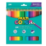 Lápis de Cor 24 Cores Sextavado Faber Castell Multicolor Super 11.2400N