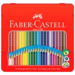 Lápis de Cor 24 Cores Triangular Faber Castell Grip Lata 121024LTN