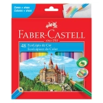 Lápis de Cor 48 Cores Sextavado Faber Castell 120148G