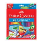 Lápis de Cor Aquarelável 48 Cores Sextavado Faber Castell 120248G