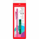 Lapiseira 0.7mm Faber Castell Bubble Rosa + Grafite SM/07BBRS