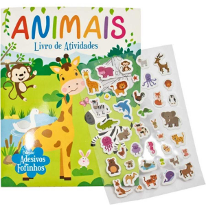 Livro Infantil 3 a 5 Anos - Adesivos Fofinhos: Animais Todolivro