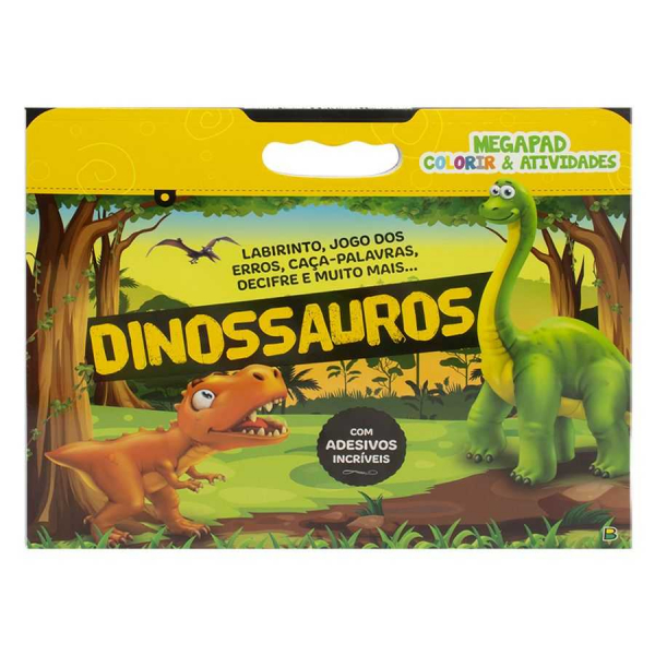 Aplique em Acrílico Dinossauro Colorido com Idade ( 3 peças )