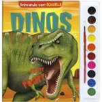 Livro de Colorir Brincando Com Aquarela Dinos Todolivro