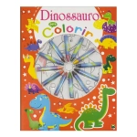 Livro de Colorir Cores em Ação Dinossauro para Colorir Todolivro