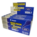 Pincel Marcador Quadro Branco Recarregável Pilot WBM-7 cx 12 unid - Azul