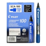 Pincel Marcador Permanente Pilot 100 Ponta Redonda cx c/12 - Azul