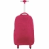 Mochila com Rodas e Alça Académie Rosa Cereja Tilibra 351539