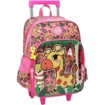 Mochila com Rodas Girafa Pink Up4You IC39942UP-AM