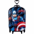 Mochila com Rodas + Lancheira Avengers Capitão America 3D Diplomata 3850AM22