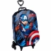 Mochila com Rodas + Lancheira Avengers Capitão America 3D Diplomata 3850AM22