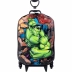 Mochila com Rodas + Lancheira Avengers Hulk 3D Diplomata 3850CM22