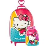 Mochila com Rodas + Lancheira Hello Kitty 3D Diplomata 2823AM23