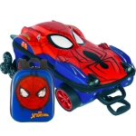 Mochila com Rodas + Lancheira Homem Aranha 3D Diplomata 3800AM23