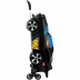 Mochila com Rodas + Lancheira Hot Wheels Night Shifter Preto 3D Diplomata 2500CM20