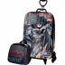 Mochila com Rodas + Lancheira Liga da Justiça Batman 3D 2813BM22 Diplomata 