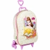 Mochila com Rodas + Lancheira Princesas Bela 3D Diplomata 3855GM22