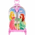 Mochila com Rodas + Lancheira Princesas Castelo 3D Diplomata 2823AM23