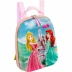 Mochila com Rodas + Lancheira Princesas Castelo 3D Diplomata 2823AM23