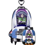 Mochila com Rodas + Lancheira Toy Story Buzz Nave 3D 3852AM22 Diplomata