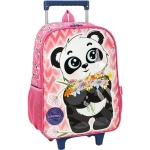 Mochila com Rodas Panda Rosa Up4You IC39362UP-RA