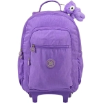 Mochila com Rodas College Trendy Crinkle Lilás Xeryus 12462