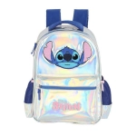 Mochila Costas Stitch Holográfica Prata Luxcel IS41681SC