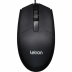 Mouse Óptico USB 1600 DPI 3 Botões Black Rat Preto Letron 74304