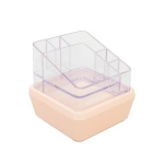 Organizador de Cosméticos Compacto 2 Cristal c/ 6 Divisórias + 1 Organizador Dello 3090.HG