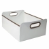 Caixa Organizadora s/Tampa Grande 38 x 29 x 16cm Plástica Branco s/ Colmeia Dello 2302.E