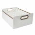 Caixa Organizadora s/Tampa Grande 38 x 29 x 16cm Plástica Branco c/ Colméia Dello 2303.E