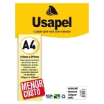 Papel Couchê A4 120g Brilho Laser c/50 Fls Branco Usapel 25007