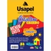 Papel Criativo Color Set A4 180g 8 cores c/32 Fls Usapel 25091