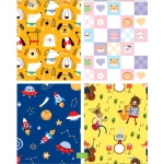 Papel de Presente 70 x 100cm Nascimento Estampas Diversas Tilibra 608831