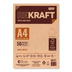 Papel Kraft A4 120g 210 x 297mm pct c/50 fls Jandaia 1128