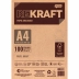 Papel Kraft A4  80g 210 x 297mm pct c/100 Fls Jandaia 01127