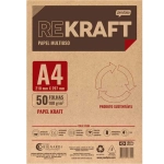 Papel Kraft A4 180g 210 x 297mm pct c/50 fls Jandaia 1129