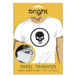 Papel Transfer Jato de Tinta A4 140g para Tecido Claro Bright