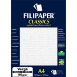 Papel Vergê A4 90g c/100 Fls Branco Filipaper 00976