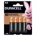 Pilha AA Alcalina Pequena Duracell 1,5v c/4 Unid MN1500B4 